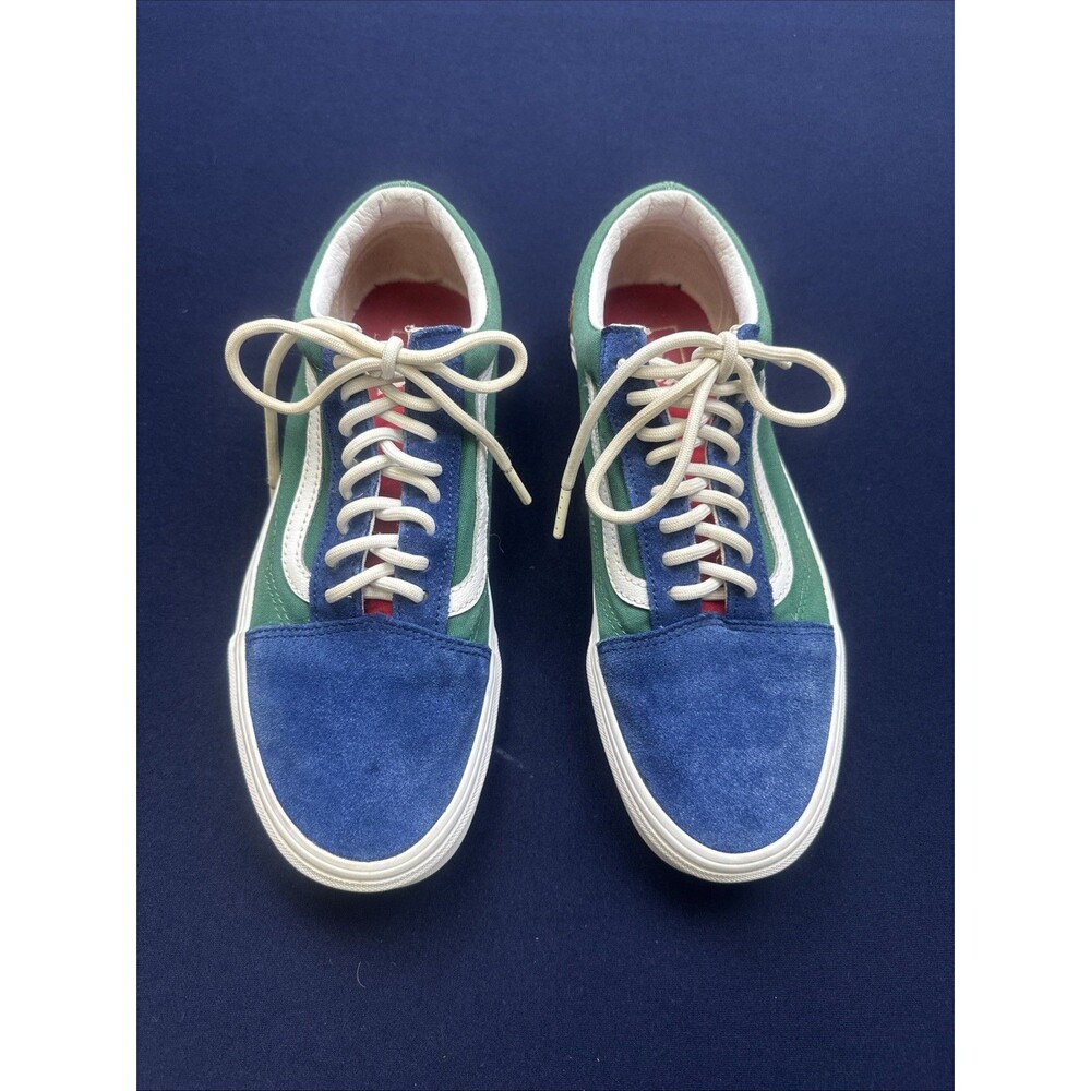 Vans Old Skool Yacht Club Blue Green Yellow Red Skate Shoes sz 9. 5 men 8